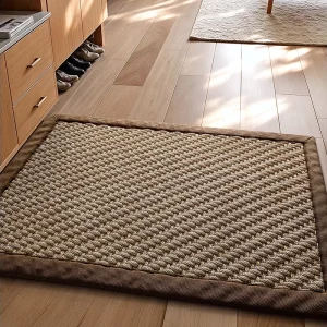 Modern Style Anti Slip Home Entrance Door Mat Light Luxury High Grade Carpet for Living Room
