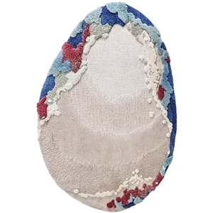 Modern Style Irregularly Shaped Oval shaped Custom Color and Size Carpet for Living Room