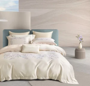 Modern Style Mugwort and Cotton Blend Bedding Set Antibacterial Anti mite Breathable and Soft Duvet Cover
