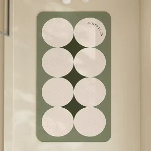 Modern Style Safety Bath Tub Mat Solid Pattern Non Slip PVC Bath Mats Suction Cups Lightweight Machine Made Bathroom Floor Mats