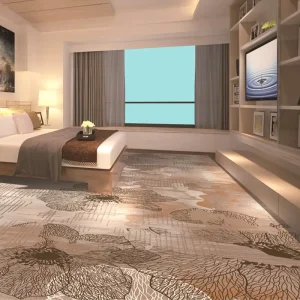 Modern Style Tufted Custom Hotel Indoor Bedroom Wall to Wall Carpet Nylon Printed Durable Floor Commercial Carpet