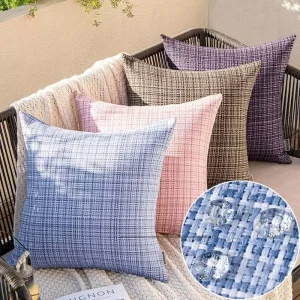 Modern Stylish Outdoor Throw Pillow Cover Home Decorative Waterproof Pillow Cushion for Outdoor Courtyard Sofa Couch