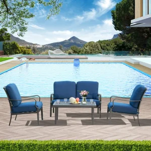 Modern Stylish Sofa Cushion Set with Thick Comfort Support Cushions for Living Room Outdoor Courtyard Park