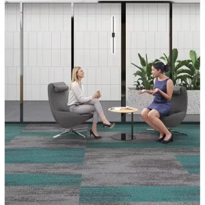 Modern Synthetic Puzzle Pattern Cushioned Carpet Floor Tiles Commercial Home Use 100x25cm Washable Self-adhesive Antimicrobial