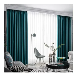 Modern Texture Drapes Bedroom Living Room Rideau De Chambre 100% Blackout Fabric Window Curtains for Home House Hotel