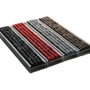 Modern Tile Aluminum Entrance Mat Heavy Duty 6063-T5 Alloy Commercial Scraper Mat with Imported Carpet Dirt Moisture Removal