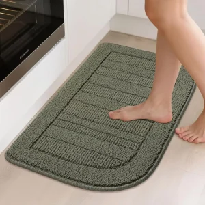 Modern Tufted Anti Slip Stair Mats Absorbent Dirt Resistant Pet Mat Kitchen Rugs Machine Washable Latex Backing for Kitchen