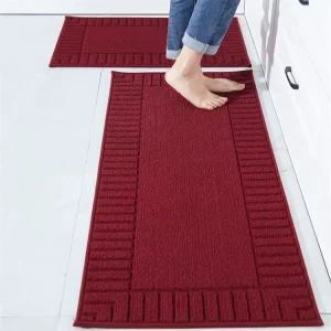 Modern Tufted Dirt Resistant Kitchen Floor Carpet Durable Non Slip Runner Rug Water Absorbent Floor Mat Machine Washable