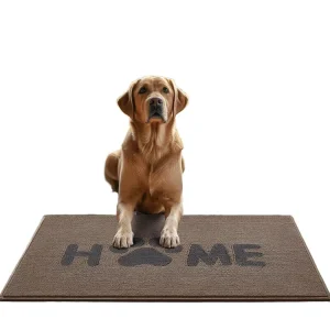 Modern Tufted Polyester Non Slip Washable Animal Print Entrance Rug Absorbent PET Friendly Home Hotel Use