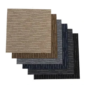 Modern Tufted Soundproof Polypropylene Backing Waterproof Commercial Office Carpet Tiles for Bedroom Living Room Travel 50x50cm