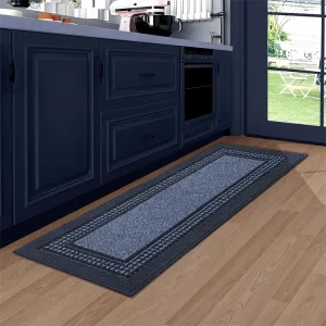 Modern Tufted Water Absorbent Kitchen Runner Rug Washable Stain Resistant Anti Slip Mat for Floor