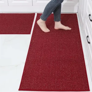 Modern Tufted Water Absorbent Large Kitchen Floor Mat Non Slip Washable Anti-Fatigue Polypropylene Kitchen Runner Rug