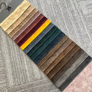 Modern Upholstery Decor Comfortable Soft Plush Velvet Sofa Material Knitted Tricot Fabric Waterproof Home Textile