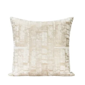 Modern Wabi Sabi Velvet Throw Pillow Case Cream Foil Textured Decorative Cushion Cover for Couch Bed Luxury Home Decoration