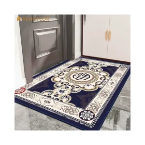 Modern Washable Novelty Pattern High-End Custom Bathroom Carpet Doormat with Anti-Slip Backing for Home