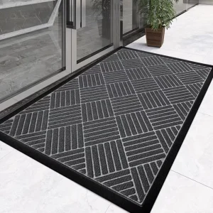 Modern Washable Outdoor Anti Slip Reversible Door Mat Heavy Duty Customizable Large Rubber Door Mat