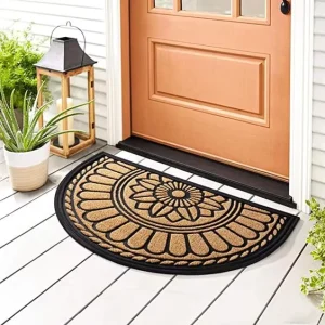 Modern Waterproof Anti Slip Rubber Floor Mat Welcome Outdoor Doormat for Home Office Easy Washable Shoe Mat Entrance Door Rug
