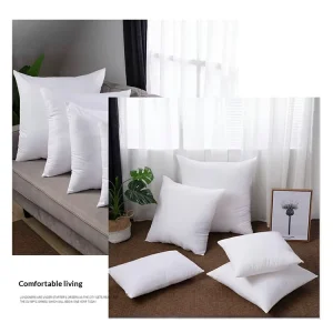 Modern Waterproof Portable Throw Pillows Inserts with Foam Filling Cotton Pillow Inner for Bed and Couch Indoor Decor