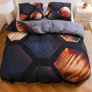 Modern Western Style Printed Bedding Set Customized Double Digital Printed Fabric Duvet Cover Set