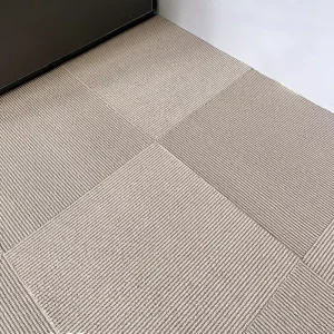 Modern Workplace Linear Vertical Carpet Tiles 500500mm Anti wear Multi Tone Modular Square Floor Carpet