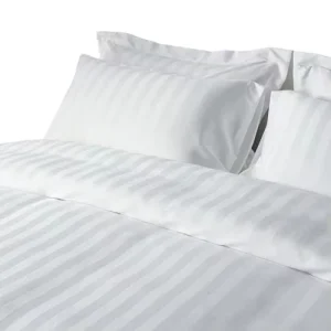 Modern Woven Eco-Friendly 2.5cm Striped 100% Polyester 4-Piece Bedding Set for Hotels Home & Hospitals