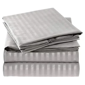 Modern Woven Polyester Bed Sheet Set 4 Piece Queen Size 300 Thread Count Eco Friendly Bedding Set