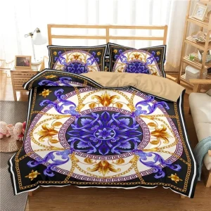 Modern and Stylish Minimalist Bed Covers and Bedding Sets Including Sheet Sets Chemical Fiber Bronzing Pattern Customizable