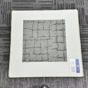Modular Carpet Tile 50x50cm PVC Backing Nylon Cushioned Fireproof Anti-Slip Sound Absorb Office Commercial Floor Tile