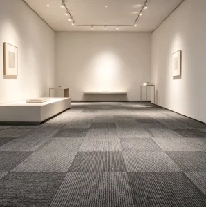 Modular Custom Carpet Tile 50x50cm Non-woven Backing Solution Dyed Nylon Heavy Duty Sound Absorbing Business Center