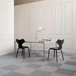 Modular PVC Woven Carpet Tiles Custom Layout for Home Office & Living Room