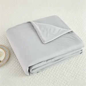 Moisture Absorption Breathable Double Sided Cooling Silk Modern Dot Summer Throw Blanket