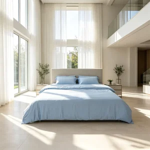 Moisture Wicking Antibacterial Soft Breathable 4Pcs Deep Pocket Fitted Sheet Set Bamboo Fiber Bedding