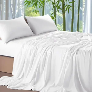 Moisture Wicking Breathable Smooth Comfortable Premium Quality 100% Cooling Silky Soft Eco Friendly Bamboo Fiber Bedding