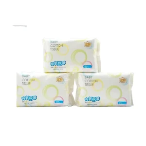 Moisturizing Face Cleaning and Makeup Tissue with High Quality 100% Pure Cotton Facial Towel Non scented ISO9001 Certified