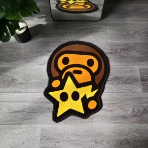 Monkey Design Entrance Logo Novelty Door Mat Cartoon Bedside Cute Custom Rugs Carpet for Pet