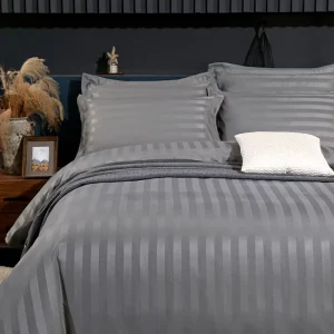 Monochrome Thread Count Egyptian Cotton Sheet Set Hotel Bed Linen Silk Sofa Cushion Cover Replacement