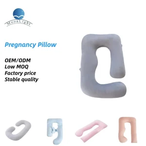 Moonlight U Shaped Jumbo Full Body Pregnancy Pillow 131x70x19cm Portable Removable Cover OEKO TEX Certified Polyester