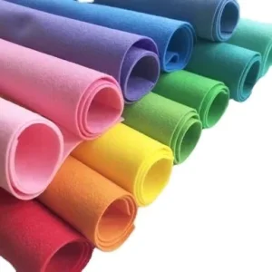 More Than 50 Colors Eco Friendly Non woven Recycled Polyester Felt Fabric Roll Lightweight for Shoes Accessories & Home Textiles