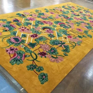 Moroccan Style Printed Polyester Wall to Wall Carpet Luxury Oriental Pattern Broadloom for Arabic Living Room Majlis