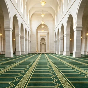Mosque Prayer Hall Carpet Factory Machine Custom Printing Pattern Anti slip Extra Large Size Church Worship Carpet