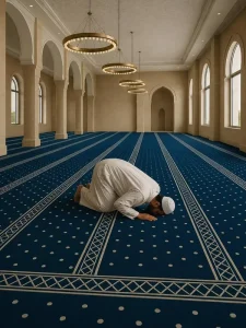 Mosque Prayer Rug Hand Tufted New Zealand Wool Area Custom Size Muslim Prayer Mat