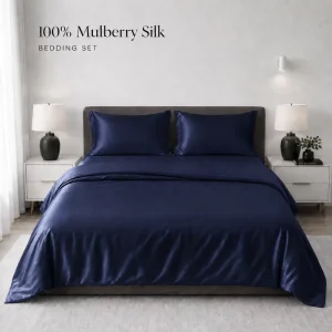 Mulberry Silk Fitted Bed Baby Bassinet Sheets European Style Luxury king size Queen Size Bedding Sets