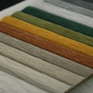 Multi Color Chenille Jacquard Fabric 100% Polyester Chenille Upholstery Fabric for Sofas