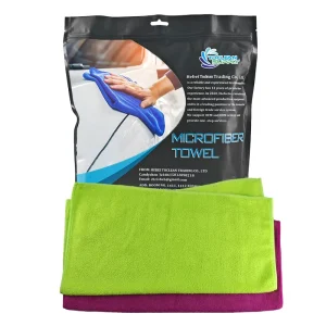 Multi Color Quick Dry 40x40cm 300gsm Microfiber Car Towel Warp Knitting Custom Logo Strong Water Absorption Car Detailing Towels