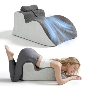 Multi Functional Ergonomic Memory Foam Bed Pillow Washable Cushion for Sleeping Back Support Leg Pain Relief Sitting Comfort