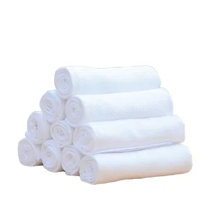 Multi Functional White Square Quick Dry Woven Hand Bath Towels Dish Washing Napkins Kitchen Cleaning Cloths