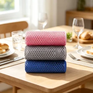 Multi Purpose Mesh Towel Ultra Absorbent Lint Free Cleaning Cloth for Kitchen Household Using