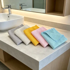 Multi Purpose Microfiber Coffee Beans Pattern Towel Super Absorbent Lint Free Suitable for Multiple Scenarios