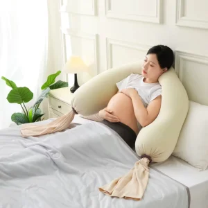 Multi Purpose Spandex Maternity Pregnancy Pillow Rectangular Comfort Belly Waist Support Cushion for Pregnant Women Sleep