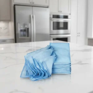 Multi Purpose Square Water Absorbent Eco Friendly Microfiber Glass Cleaning Towels 12×12 Inches 10 Pack